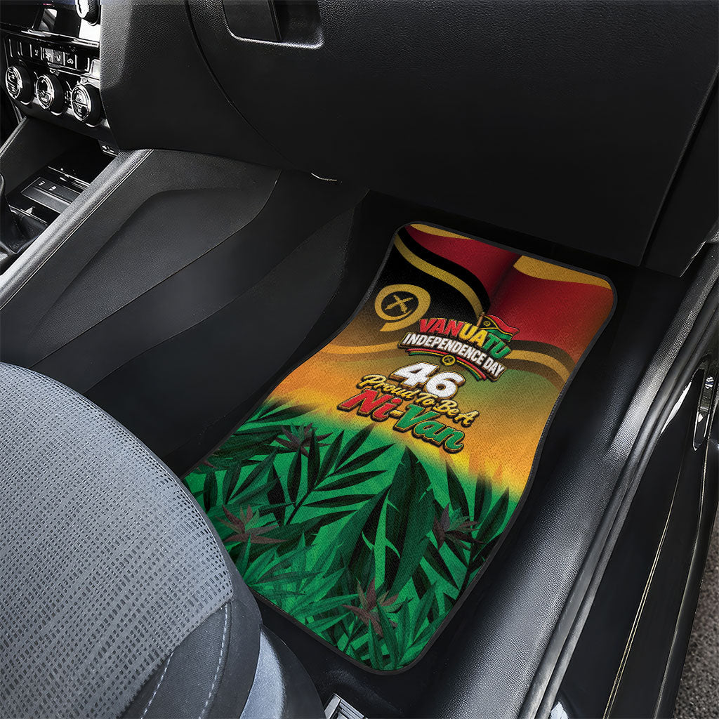 Vanuatu Independence Day Car Mats Chibi Boar Proud To Be A Ni-Van LT14 - Polynesian Pride