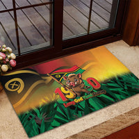 Vanuatu Independence Day Rubber Doormat Chibi Boar Proud To Be A Ni-Van LT14 - Polynesian Pride