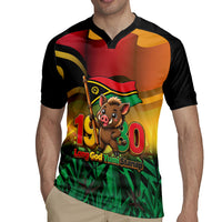 Vanuatu Independence Day Rugby Jersey Chibi Boar Proud To Be A Ni-Van LT14 - Polynesian Pride