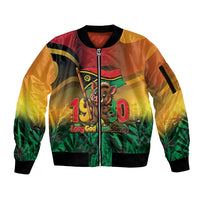 Vanuatu Independence Day Sleeve Zip Bomber Jacket Chibi Boar Proud To Be A Ni-Van LT14 Unisex Multicolor - Polynesian Pride