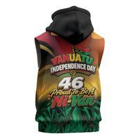 Vanuatu Independence Day Sleeveless Hoodie Chibi Boar Proud To Be A Ni-Van