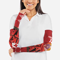 Tonga Rugby Custom Arm Sleeves 2026 Go Ikale Tahi Ngatu Pattern LT14 - Polynesian Pride