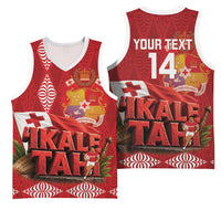 Tonga Rugby Custom Basketball Jersey 2026 Go Ikale Tahi Ngatu Pattern LT14 - Polynesian Pride