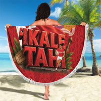 Tonga Rugby Custom Beach Blanket 2026 Go Ikale Tahi Ngatu Pattern LT14 - Polynesian Pride