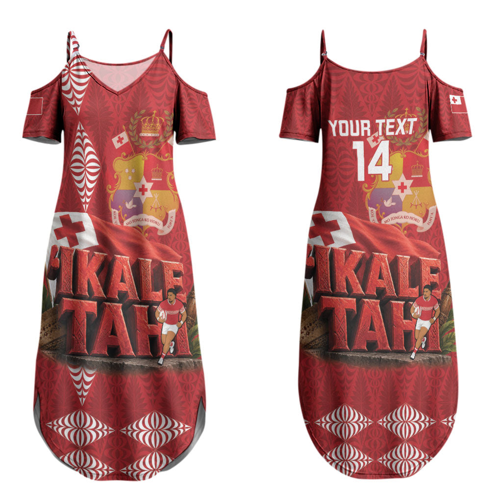 Tonga Rugby Custom Couples Matching Summer Maxi Dress and Hawaiian Shirt 2026 Go Ikale Tahi Ngatu Pattern LT14 - Polynesian Pride