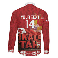 Tonga Rugby Custom Family Matching Mermaid Dress and Hawaiian Shirt 2026 Go Ikale Tahi Ngatu Pattern