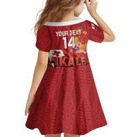 Tonga Rugby Custom Family Matching Puletasi and Hawaiian Shirt 2026 Go Ikale Tahi Ngatu Pattern