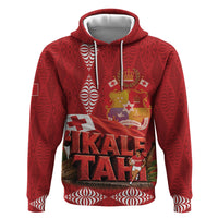 Tonga Rugby Custom Hoodie 2026 Go Ikale Tahi Ngatu Pattern LT14 Pullover Hoodie Red - Polynesian Pride