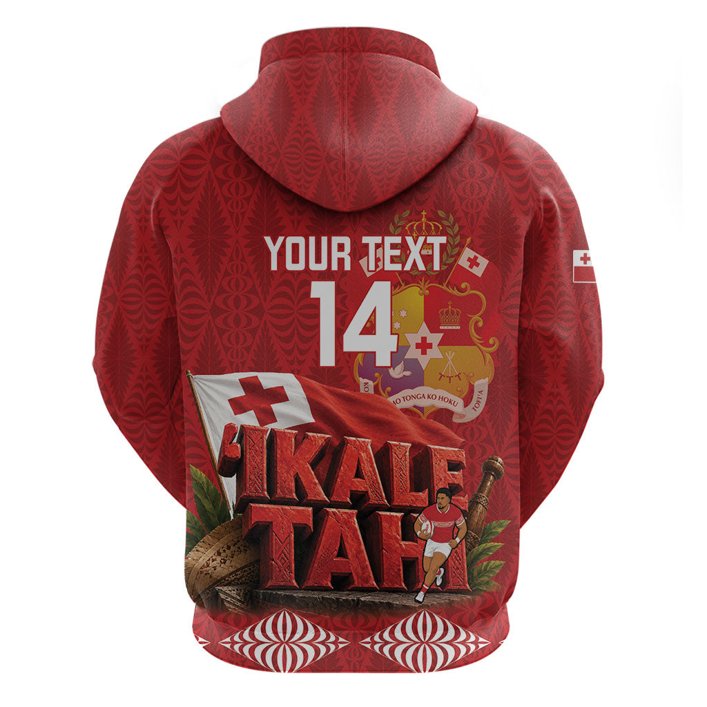 Tonga Rugby Custom Hoodie 2026 Go Ikale Tahi Ngatu Pattern LT14 - Polynesian Pride