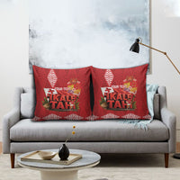Tonga Rugby Custom Pillow Cover 2026 Go Ikale Tahi Ngatu Pattern LT14 - Polynesian Pride