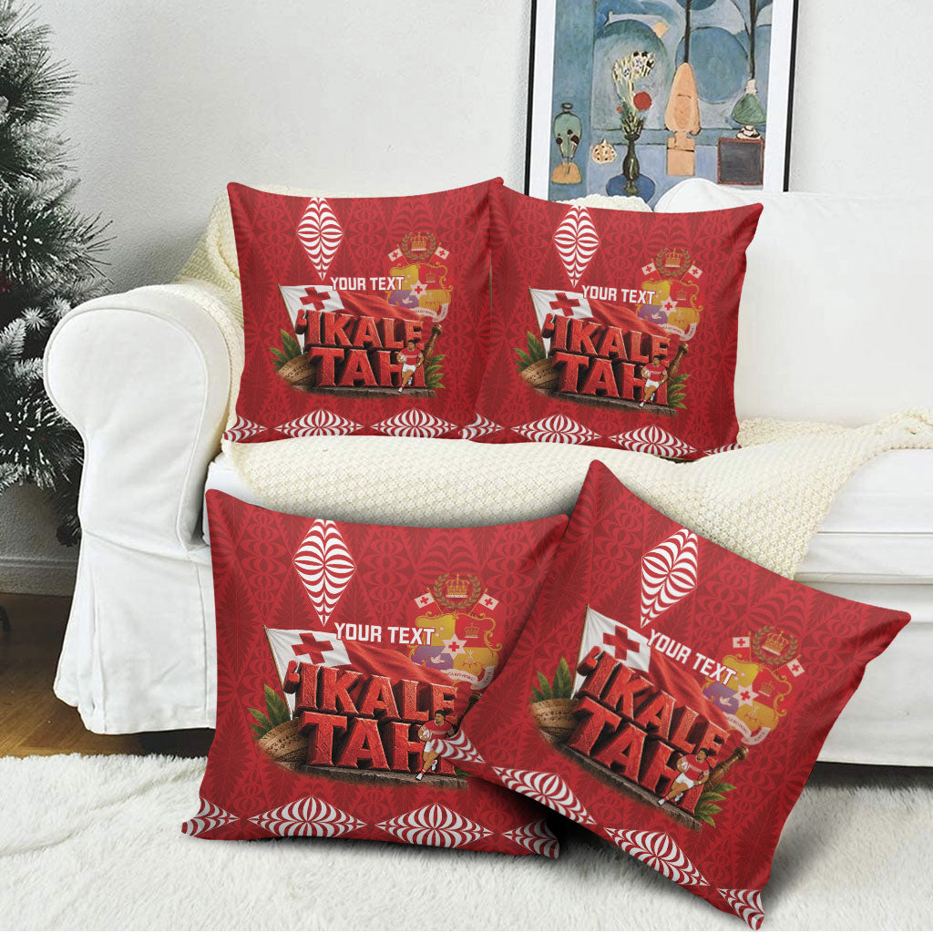 Tonga Rugby Custom Pillow Cover 2026 Go Ikale Tahi Ngatu Pattern LT14 - Polynesian Pride