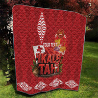 Tonga Rugby Custom Quilt 2026 Go Ikale Tahi Ngatu Pattern LT14 - Polynesian Pride
