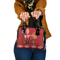 Tonga Rugby Custom Shoulder Handbag 2026 Go Ikale Tahi Ngatu Pattern LT14 One Size Red - Polynesian Pride