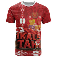 Tonga Rugby Custom T Shirt 2026 Go Ikale Tahi Ngatu Pattern LT14 Red - Polynesian Pride