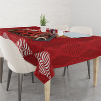 Tonga Rugby Custom Tablecloth 2026 Go Ikale Tahi Ngatu Pattern LT14 - Polynesian Pride