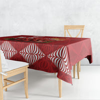 Tonga Rugby Custom Tablecloth 2026 Go Ikale Tahi Ngatu Pattern LT14 - Polynesian Pride