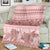 Pastel Pink Samoa Siapo Teuila Flowers Blanket - Polynesian Pride