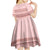 Pastel Pink Samoa Siapo Teuila Flowers Kid Short Sleeve Dress - Polynesian Pride