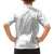 Polynesia White Sunday Kid Hawaiian Shirt Plumeria Polynesian Tribal Grey Color - Polynesian Pride