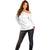Polynesia White Sunday Off Shoulder Sweater Plumeria Polynesian Tribal Grey Color - Polynesian Pride