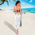 Polynesia White Sunday Sarong Plumeria Polynesian Tribal Grey Color - Polynesian Pride