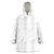 Polynesia White Sunday Wearable Blanket Hoodie Plumeria Polynesian Tribal Grey Color - Polynesian Pride