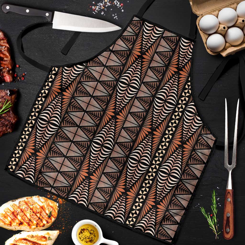Malo e lelei Tonga Apron Tongan Ngatu Vintage Brown LT14 Brown - Polynesian Pride