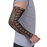 Malo e lelei Tonga Arm Sleeves Tongan Ngatu Vintage Brown LT14 - Polynesian Pride