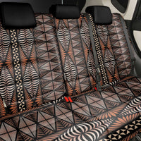 Malo e lelei Tonga Back Car Seat Cover Tongan Ngatu Vintage Brown LT14 - Polynesian Pride