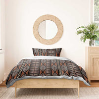 Malo e lelei Tonga Bedding Set Tongan Ngatu Vintage Brown - Polynesian Pride