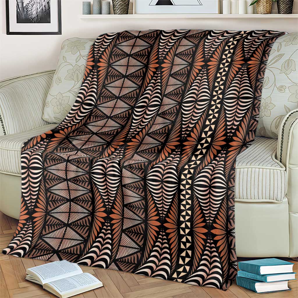 Malo e lelei Tonga Blanket Tongan Ngatu Vintage Brown LT14 - Polynesian Pride