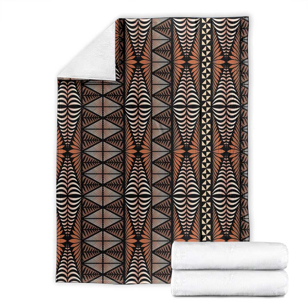 Malo e lelei Tonga Blanket Tongan Ngatu Vintage Brown LT14 - Polynesian Pride