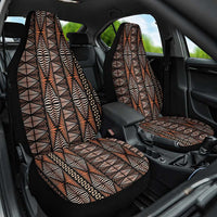 Malo e lelei Tonga Car Seat Cover Tongan Ngatu Vintage Brown LT14 One Size Brown - Polynesian Pride