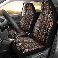 Malo e lelei Tonga Car Seat Cover Tongan Ngatu Vintage Brown LT14 - Polynesian Pride