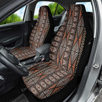Malo e lelei Tonga Car Seat Cover Tongan Ngatu Vintage Brown LT14 - Polynesian Pride