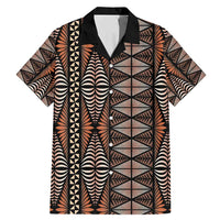 Malo e lelei Tonga Family Matching Mermaid Dress and Hawaiian Shirt Tongan Ngatu Vintage Brown LT14 Dad's Shirt - Short Sleeve Brown - Polynesian Pride