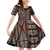 Malo e lelei Tonga Family Matching Off Shoulder Short Dress and Hawaiian Shirt Tongan Ngatu Vintage Brown - Polynesian Pride