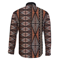 Malo e lelei Tonga Family Matching Puletasi and Hawaiian Shirt Tongan Ngatu Vintage Brown LT14 - Polynesian Pride