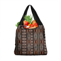 Malo e lelei Tonga Grocery Bag Tongan Ngatu Vintage Brown LT14 1-pack One Size Brown - Polynesian Pride