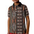 Malo e lelei Tonga Kid Polo Shirt Tongan Ngatu Vintage Brown - Polynesian Pride