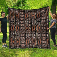 Malo e lelei Tonga Quilt Tongan Ngatu Vintage Brown LT14 - Polynesian Pride