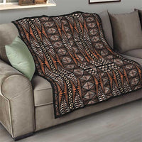 Malo e lelei Tonga Quilt Tongan Ngatu Vintage Brown LT14 - Polynesian Pride