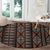 Malo e lelei Tonga Round Carpet Tongan Ngatu Vintage Brown - Polynesian Pride