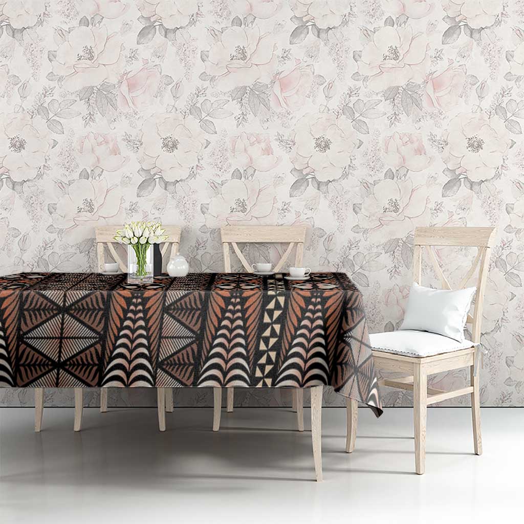Malo e lelei Tonga Tablecloth Tongan Ngatu Vintage Brown LT14 - Polynesian Pride