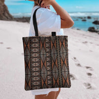 Malo e lelei Tonga Tote Bag Tongan Ngatu Vintage Brown LT14 - Polynesian Pride