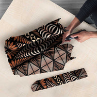 Malo e lelei Tonga Umbrella Tongan Ngatu Vintage Brown LT14 - Polynesian Pride