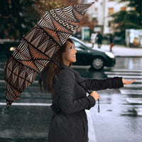 Malo e lelei Tonga Umbrella Tongan Ngatu Vintage Brown LT14 - Polynesian Pride