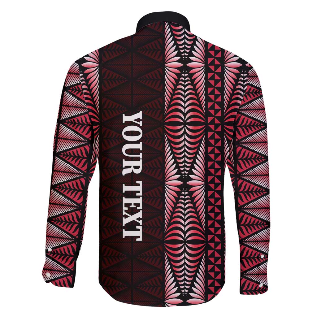 Tonga Rugby Personalised Family Matching Mermaid Dress and Hawaiian Shirt 2025 Mate Maa Tonga Ngatu Motif LT14 - Polynesian Pride