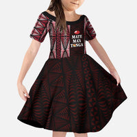 Tonga Rugby Personalised Family Matching Puletasi and Hawaiian Shirt 2025 Mate Maa Tonga Ngatu Motif - Polynesian Pride