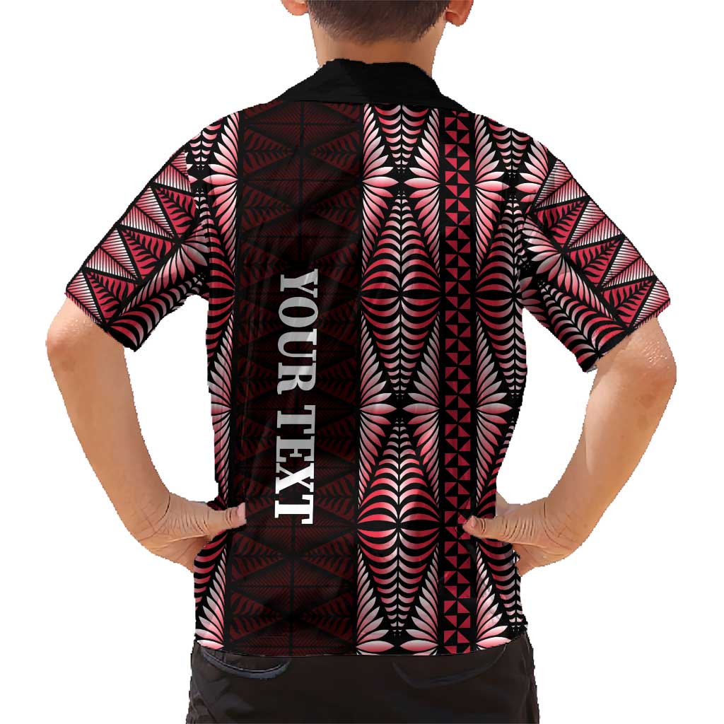 Tonga Rugby Personalised Hawaiian Shirt 2025 Mate Maa Tonga Ngatu Motif - Polynesian Pride